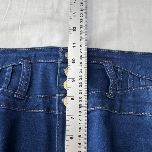 TUSH PUSH Jeans Women's Blue Jeans Size 17 High Waisted Retro Stretch - Picture 12 of 16